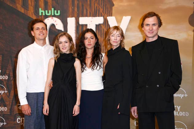 Franz Hartwig, Lea Drinda, Soma Pysall, Jenny Schily, and Lars Eidinger at the premiere of the Hulu Original series *City of Blood* at Kino International in Berlin, August 31, 2026 Foto:xN.xKubelkax xFuturexImagex blood_6884