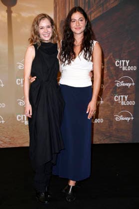Lea Drinda and Soma Pysall at the premiere of the Hulu Original series *City of Blood* at Kino International in Berlin, August 31, 2026 Foto:xN.xKubelkax xFuturexImagex blood_6886