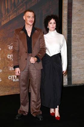 David Schütter and Melika Foroutan at the premiere of the Hulu Original series *City of Blood* at Kino International in Berlin, August 31, 2026 Foto:xN.xKubelkax xFuturexImagex blood_6894