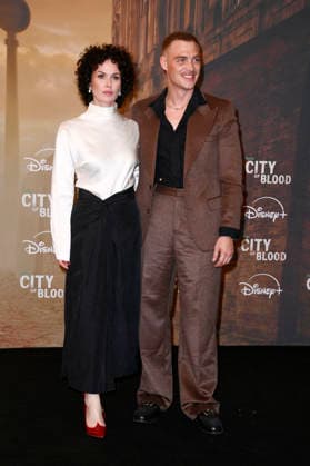 Melika Foroutan and David Schütter at the premiere of the Hulu Original series *City of Blood* at Kino International in Berlin, August 31, 2026 Foto:xN.xKubelkax xFuturexImagex blood_6895