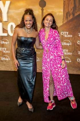 ABB CITYBLOOD Paula Essam and Sarah Attend the Premiere of the German Hulu Original Series *City of Blood* at Kino International on August 31, 2026, in Berlin, Germany