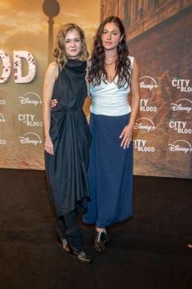 ABB CITYBLOOD s Lea Drinda and Soma Pysall attend the premiere of the German Hulu Original series *City of Blood* at Kino International on August 31, 2026, in Berlin, Germany