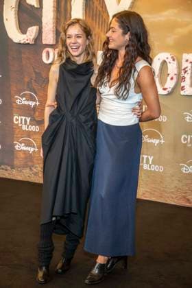 ABB CITYBLOOD s Lea Drinda and Soma Pysall attend the premiere of the German Hulu Original series *City of Blood* at Kino International on August 31, 2026, in Berlin, Germany