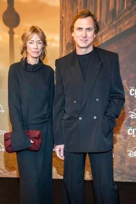 ABB CITYBLOOD: Jenny Schily and Lars Eidinger attend the premiere of the German Hulu Original series *City of Blood* at Kino International on August 31, 2026, in Berlin, Germany