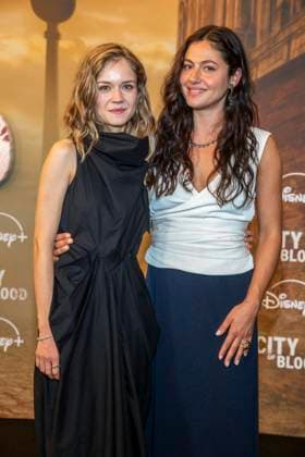 ABB CITYBLOOD s Lea Drinda and Soma Pysall attended the premiere of the German Hulu Original series *City of Blood* at Kino International on August 31, 2026, in Berlin, Germany