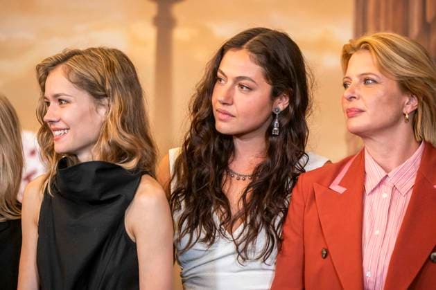ABB CITYBLOOD s Lea Drinda, Soma Pysall, and Joerdis Triebel attended the premiere of the German Hulu Original series *City of Blood* at Kino International on August 31, 2026, in Berlin, Germany