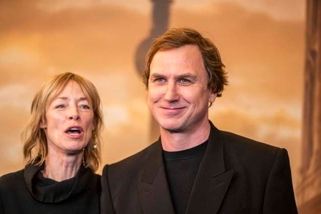 ABB CITYBLOOD: Jenny Schily and Lars Eidinger attend the premiere of the German Hulu Original series *City of Blood* at Kino International on August 31, 2026, in Berlin, Germany