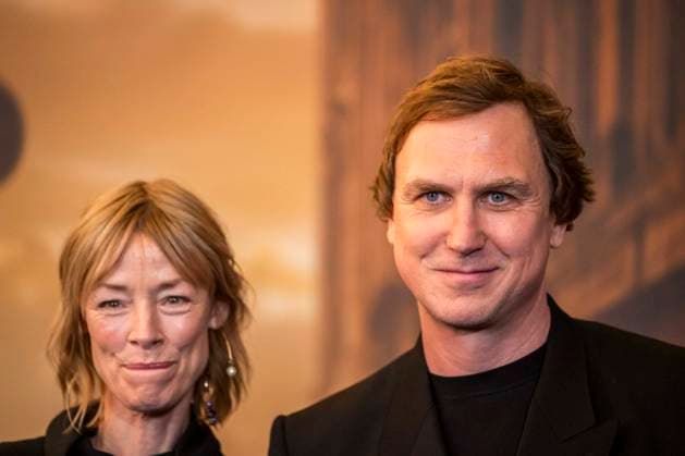 ABB CITYBLOOD: Jenny Schily and Lars Eidinger attend the premiere of the German Hulu Original series *City of Blood* at Kino International on August 31, 2026, in Berlin, Germany
