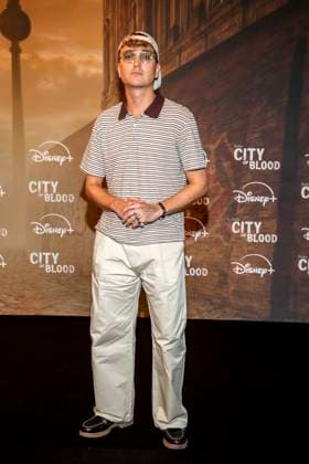 ABB CITYBLOOD: Jonas Wuttke attends the premiere of the German Hulu Original series *City of Blood* at Kino International on August 31, 2026, in Berlin, Germany