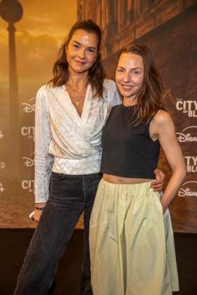 ABB CITYBLOOD: Susan Hoecke and Katharina Schuettler attend the premiere of the German Hulu Original series *City of Blood* at Kino International on August 31, 2026, in Berlin, Germany