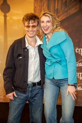 ABB CITYBLOOD: Max Schimmelpfennig and Sarah Loewentraut attend the premiere of the German Hulu Original series *City of Blood* at Kino International on August 31, 2026, in Berlin, Germany