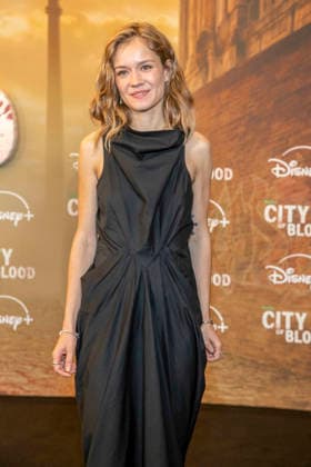 ABB CITYBLOOD s Lea Drinda attends the premiere of the German Hulu Original series *City of Blood* at Kino International on August 31, 2026, in Berlin, Germany