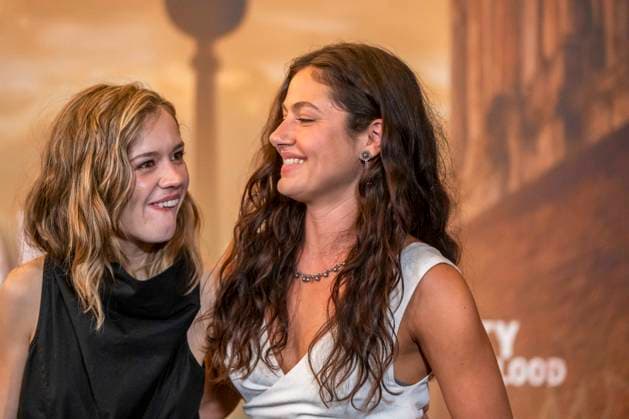 ABB CITYBLOOD: Lea Drinda and Soma Pysall attend the premiere of the German Hulu Original series *City of Blood* at Kino International on August 31, 2026, in Berlin, Germany