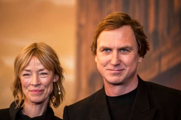 ABB CITYBLOOD: Jenny Schily and Lars Eidinger attend the premiere of the German Hulu Original series *City of Blood* at Kino International on August 31, 2026, in Berlin, Germany