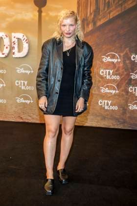 ABB CITYBLOOD: Luisa Celine Gaffron attends the premiere of the German Hulu Original series *City of Blood* at Kino International on August 31, 2026, in Berlin, Germany