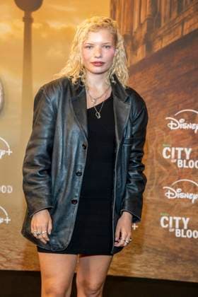 ABB CITYBLOOD: Luisa Celine Gaffron attends the premiere of the German Hulu Original series *City of Blood* at Kino International on August 31, 2026, in Berlin, Germany