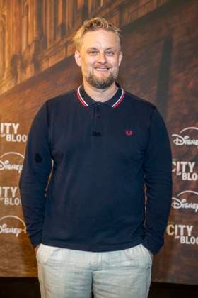 ABB CITYBLOOD: Anton Fatoni Schneider attends the premiere of the German Hulu Original series *City of Blood* at Kino International on August 31, 2026, in Berlin, Germany