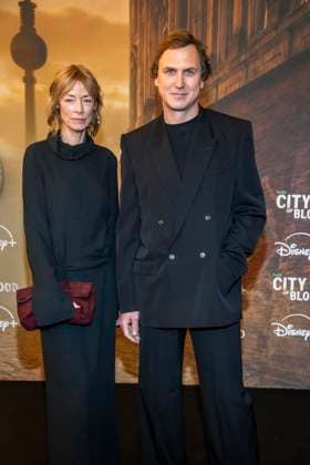 ABB CITYBLOOD: Jenny Schily and Lars Eidinger attend the premiere of the German Hulu Original series *City of Blood* at Kino International on August 31, 2026, in Berlin, Germany