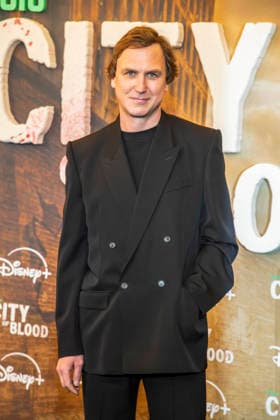 ABB CITYBLOOD: Lars Eidinger attends the premiere of the German Hulu Original series *City of Blood* at Kino International on August 31, 2026, in Berlin, Germany