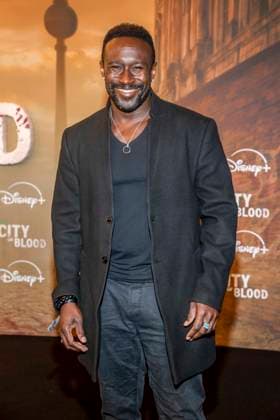 ABB CITYBLOOD: Jerry Kwarteng attends the premiere of the German Hulu Original series *City of Blood* at Kino International on August 31, 2026, in Berlin, Germany