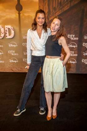 ABB CITYBLOOD: Susan Hoecke and Katharina Schuettler attend the premiere of the German Hulu Original series *City of Blood* at Kino International on August 31, 2026, in Berlin, Germany