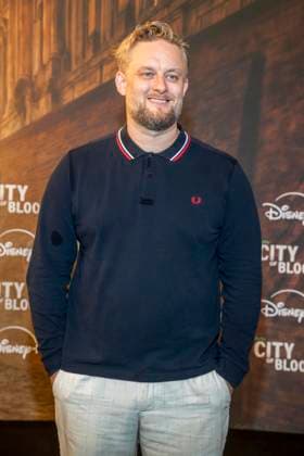 ABB CITYBLOOD: Anton Fatoni Schneider attends the premiere of the German Hulu Original series *City of Blood* at Kino International on August 31, 2026, in Berlin, Germany