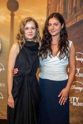 ABB CITYBLOOD s Lea Drinda and Soma Pysall attend the premiere of the German Hulu Original series *City of Blood* at Kino International on August 31, 2026, in Berlin, Germany