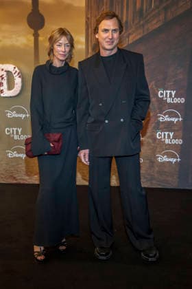 ABB CITYBLOOD Jenny Schily and Lars Eidinger attend the premiere of the German Hulu Original series *City of Blood* at Kino International on August 31, 2026, in Berlin, Germany