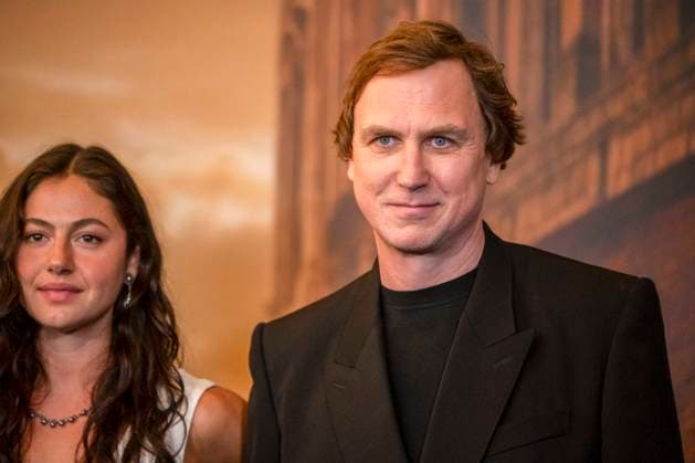 ABB CITYBLOOD: Soma Pysall and Lars Eidinger attend the premiere of the German Hulu Original series *City of Blood* at Kino International on August 31, 2026, in Berlin, Germany