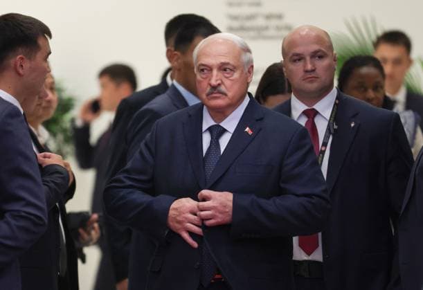 Kyrgyzstan SCO Summit 9232648 01.09.2026 Belarusian President Alexander Lukashenko arrives to attend a meeting in the Shanghai Cooperation Organization (SCO) Plus format in Bishkek, Kyrgyzstan. Vyacheslav Prokofiev Sputnik Bishkek Kyrgyzstan  Copyright: xVyacheslavxProkofievx