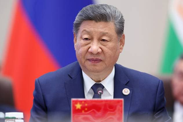 Kyrgyzstan SCO Summit 9232700 01.09.2026 Chinese President Xi Jinping attends a meeting in the Shanghai Cooperation Organization (SCO) Plus format in Bishkek, Kyrgyzstan. Petr Kovalev Sputnik Bishkek Kyrgyzstan  Copyright: xPetrxKovalevx