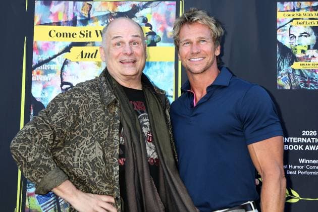 Brian Edwards, Rusty Joiner at arrivals for Brian Edwards 60th Birthday Celebration, Cafe Habana, Malibu, CA, August 31, 2026. Photo By: Priscilla Grant Everett Collection Brian Edwards 60th Birthday Celebration PUBLICATIONXNOTxINxCANxCHNxFRAxITAxJPNxNORxPOLxRUSxESPxUKxUSA