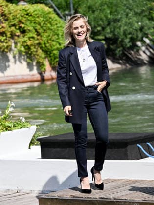 IPA87996982 - Rome, Restoration of the Arch of Janus; Venice, 83rd Venice International Film Festival 2026 arrivals at the Excelsior Hotel™s pier Pictured: Greta Scarano, host  Copyright: xSimonexComix xPoolxPhotoxEventsx08x 87996982