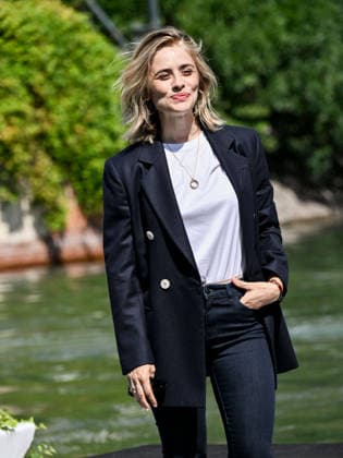 IPA87996983 - Rome, Restoration of the Arch of Janus; Venice, 83rd Venice International Film Festival 2026 arrivals at the Excelsior Hotel™s pier Pictured: Greta Scarano, host  Copyright: xSimonexComix xPoolxPhotoxEventsx08x 87996983