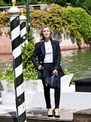 IPA87996988 - Rome, Restoration of the Arch of Janus; Venice, 83rd Venice International Film Festival 2026 arrivals at the Excelsior Hotel pier Pictured: Greta Scarano, host  Copyright: xSimonexComix xPoolxPhotoxEventsx08x 87996988