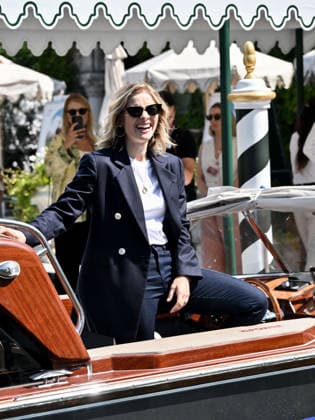 IPA87996961 - Rome, Restoration of the Arch of Janus; Venice, 83rd Venice International Film Festival 2026 arrivals at the Excelsior Hotel™s pier Pictured: Greta Scarano, host  Copyright: xSimonexComix xPoolxPhotoxEventsx08x 87996961