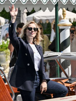 IPA87996965 - Rome, Restoration of the Arch of Janus; Venice, 83rd Venice International Film Festival 2026 arrivals at the Excelsior Hotel™s pier Pictured: Greta Scarano, host  Copyright: xSimonexComix xPoolxPhotoxEventsx08x 87996965