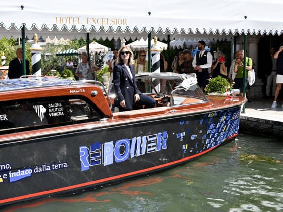 IPA87996963 - Rome, Restoration of the Arch of Janus; Venice, 83rd Venice International Film Festival 2026 arrivals at the Excelsior Hotel™s pier In the photo: Greta Scarano, host  Copyright: xSimonexComix xPoolxPhotoxEventsx08x 87996963