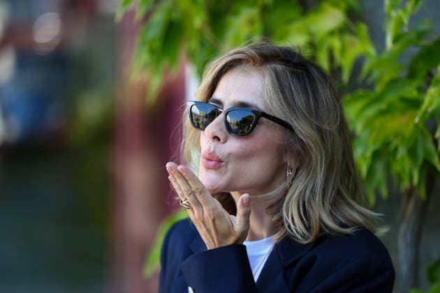 September 1, 2026, Venice Lido, Veneto, Italy: GRETA SCARANO, host of the 83rd Venice International Film.Festival, arrives in Venice Lido, Italy Venice Lido Italy - ZUMAc179 20260901_zep_c179_046 Copyright: xMickaelxChavetx