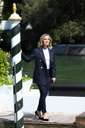 September 1, 2026, Venice Lido, Veneto, Italy: GRETA SCARANO, host of the 83rd Venice International Film.Festival, arrives in Venice Lido, Italy Venice Lido Italy - ZUMAc179 20260901_zep_c179_072 Copyright: xMickaelxChavetx