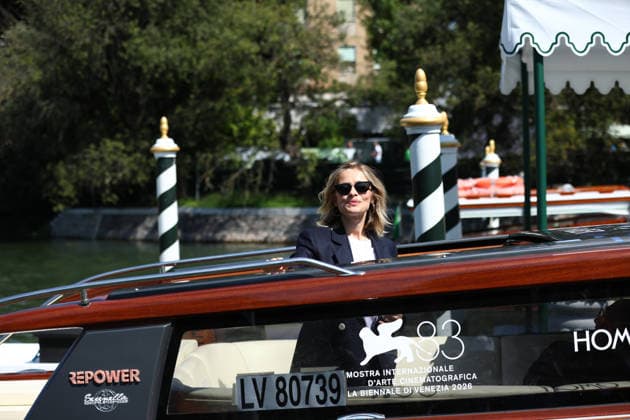 September 1, 2026, Venice Lido, Veneto, Italy: GRETA SCARANO, host of the 83rd Venice International Film.Festival, arrives in Venice Lido, Italy Venice Lido Italy - ZUMAc179 20260901_zep_c179_107 Copyright: xMickaelxChavetx