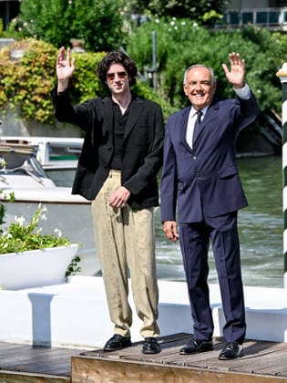 IPA87999926 - Venice, 83rd Venice International Film Festival 2026 - Arrivals at the Excelsior Hotel™s pier - Pictured: Nicolas Maupas, Alberto Barbera  Copyright: xSimonexComix xPoolxPhotoxEventsx08x 87999926