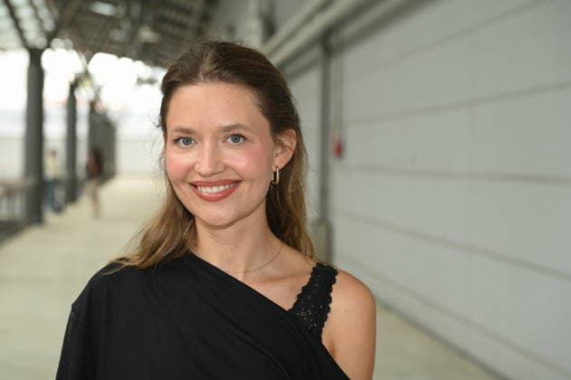 Actress Amrei Haardt poses at the big fan gathering and awards ceremony for the RTL series *Unter Uns*