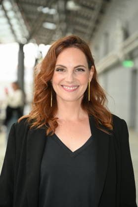 Actress Marie Zielcke poses at the big fan gathering and awards ceremony for the RTL series *Unter Uns*