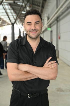 Actor Lars Steinhöfel poses at the big fan gathering and awards ceremony for the RTL series *Unter Uns*