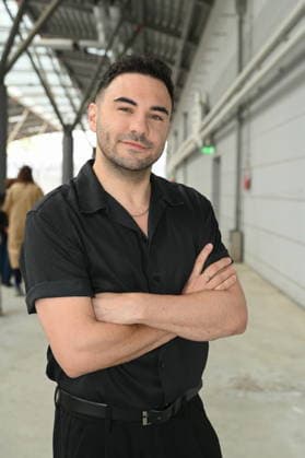 Actor Lars Steinhöfel poses at the big fan gathering and awards ceremony for the RTL series *Unter Uns*