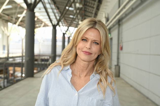 Actress Miriam Lahnstein poses at the big fan gathering and awards ceremony for the RTL series *Unter Uns*