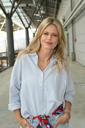 Actress Miriam Lahnstein poses at the big fan gathering and awards ceremony for the RTL series *Unter Uns*