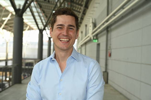 Actor Timothy Boldt poses at the big fan gathering and awards ceremony for the RTL series *Unter Uns*