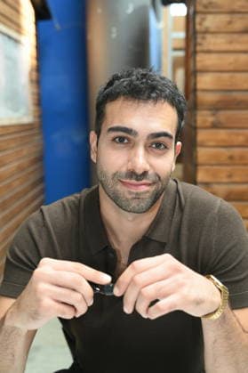 Actor Metehan Demiröz poses at the big fan meet-and-greet and awards ceremony for the RTL series *Unter Uns*